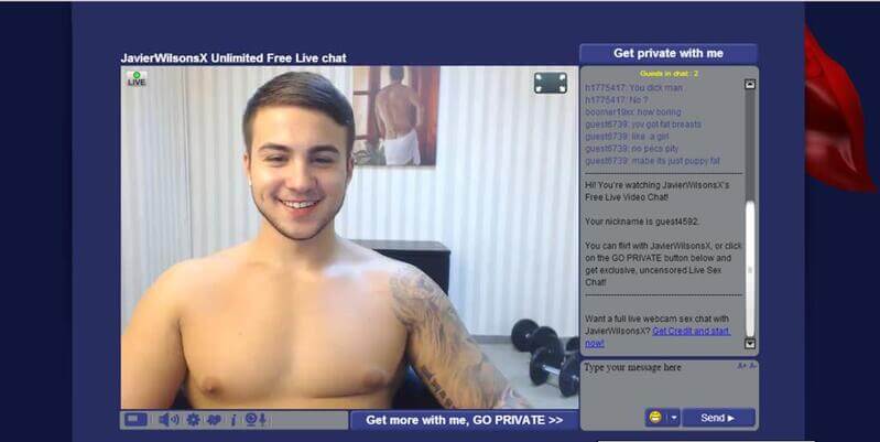 A sweet guy on live adult cams